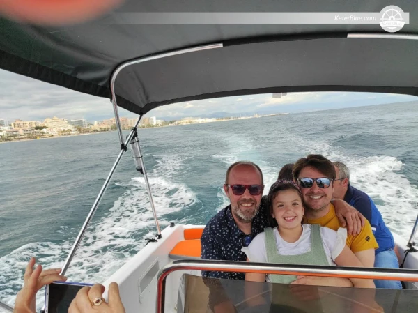 Lovely 4 Hour Sailing trip with a Sporty Motor boat in Málaga, Spain