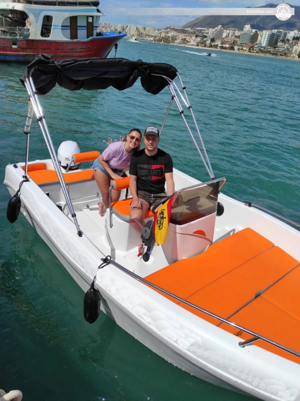 Lovely 4 Hour Sailing trip with a Sporty Motor boat in Málaga, Spain