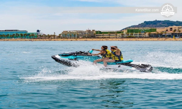 Enjoy a limitless Jetski experience with license in Barcelona, Spain