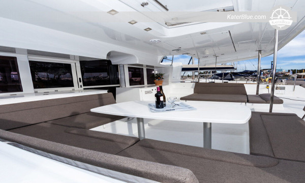 Morning sails high-tech sailing catamaran Heraklion-Greece