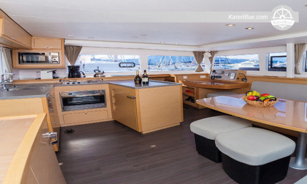 Morning sails high-tech sailing catamaran Heraklion-Greece