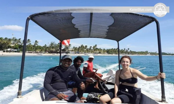 Swim with aquatic life in the Swami rock Blue waters Trinco-Sri Lanka.