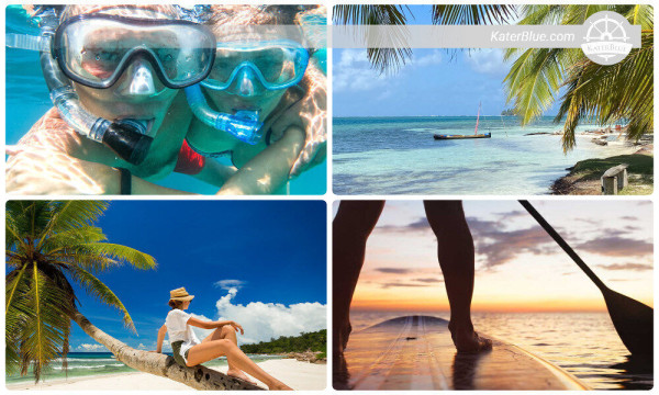 Crystal-clear coral reefs snorkeling San Blas Islands-Panama