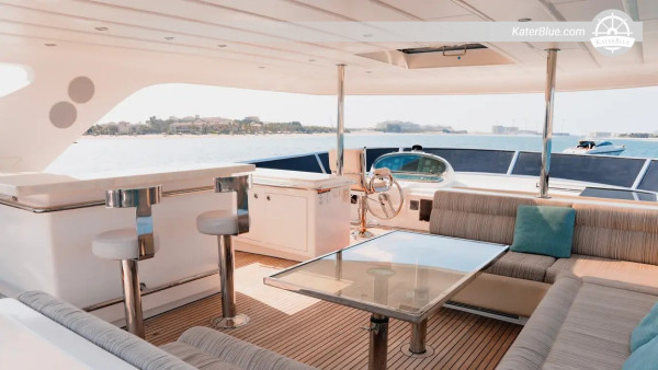 Luxe jachtcruise van 4 uur vanuit de haven van Dubai met uitzicht op Marina Skyline, JBR, Ain Dubai, Atlantis en Burj Al Arab – inclusief schipper.