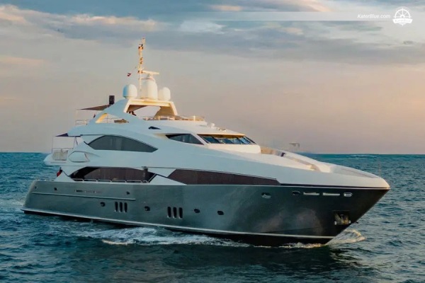 7-daagse luxe privéjachtcharter | Dubai Marina aan boord van de Sunseeker (131ft) – Palm Jumeirah, World Islands & Sir Bani Yas
