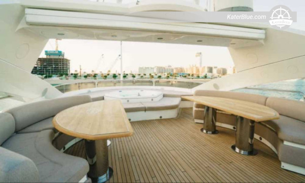Skippered Weekly Charter na Sunseeker 131 ft – Luxury Islands &amp; Pobřežní zajímavosti – Dubai Marina na ostrov Al Marjan, Abu Dhabi Corniche, Saadiyat Island, Yas Island, Sir Bani Yas &amp; Světové ostrovy