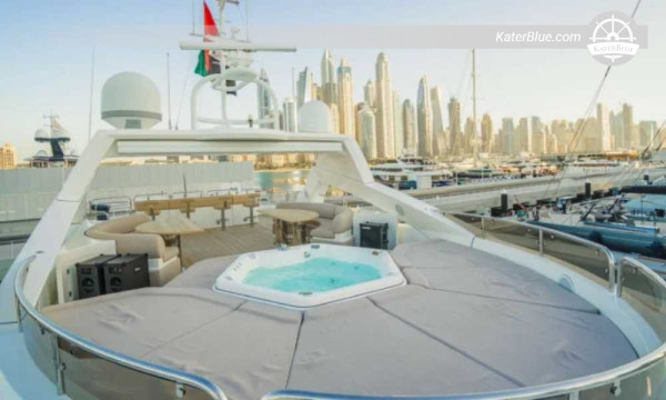 Skippered Weekly Charter na Sunseeker 131 ft – Luxury Islands &amp; Pobřežní zajímavosti – Dubai Marina na ostrov Al Marjan, Abu Dhabi Corniche, Saadiyat Island, Yas Island, Sir Bani Yas &amp; Světové ostrovy