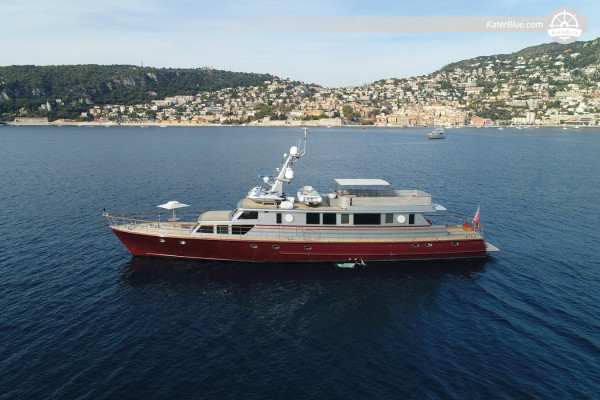1963 Chantier de l’Esterel 104 32m Classic Mahogany Motor Yacht for Sale Designed by André Mauric