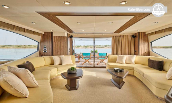 Sunseeker 75 Hidden Cyclades Serenity – 雅典船员包船游览基亚岛、基斯诺斯岛、塞里福斯岛、锡夫诺斯岛、米洛斯岛和基莫洛斯岛（7晚/8天）