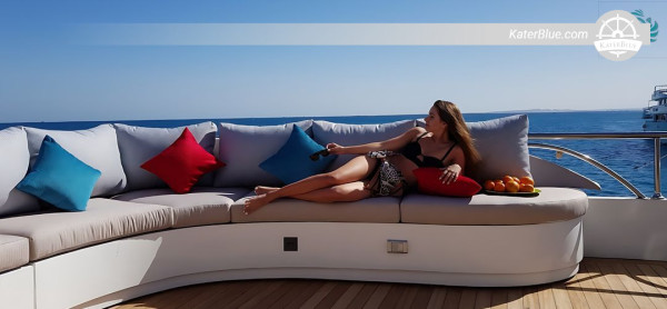7-nätters dyksafari med liveaboard i norra Röda havet från Hurghada - Thistlegorm, Abu Nuhas vrak, Ras Mohamed och Tiran - 45m stålyacht (2021) - Upp till 34 gäster